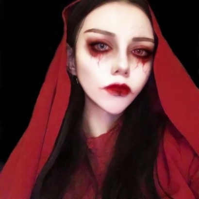 12张高清恶魔妆拽姐头像 超酷女生头像合集