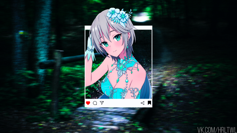 动漫少女壁纸合集 发间带花的二次元女孩高清壁纸