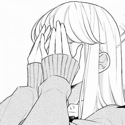 14张黑白漫画风动漫女生头像 质感拉满