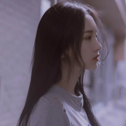 女生侧脸头像合集！8张超清唯美的好看女生头像