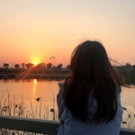8张氛围感拉满！看夕阳的真人女生唯美头像