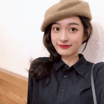 26张高清高冷戴帽女生头像合集