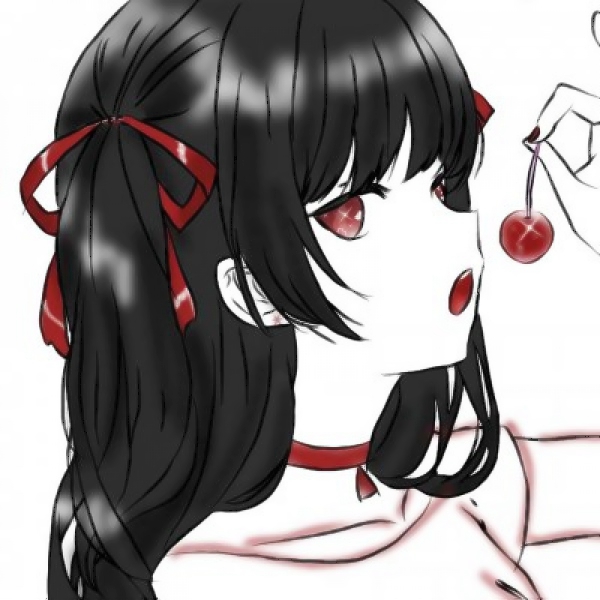 9张高清二次元病娇少女头像 暗黑系软妹头像合集