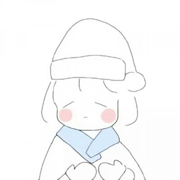 14张超萌漫画女生简笔画头像，适合当微信QQ头像
