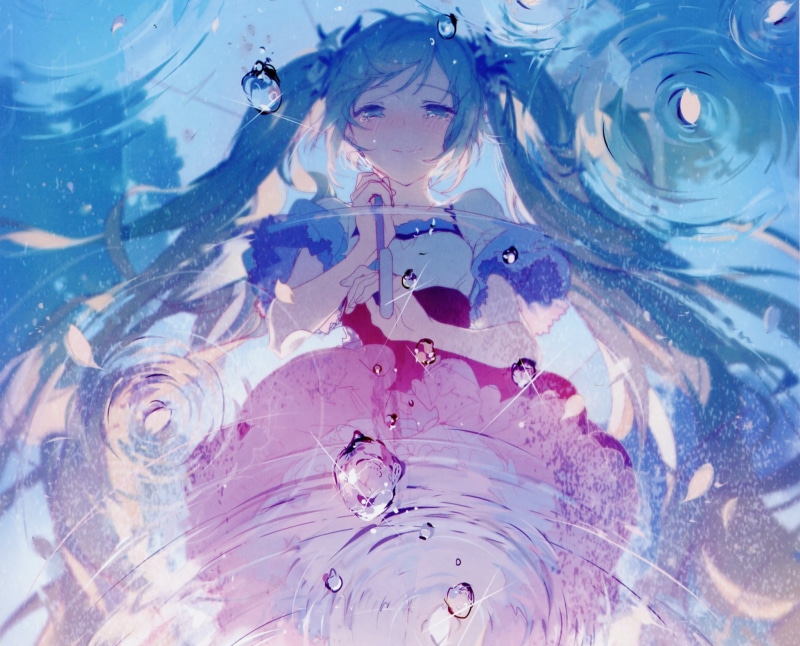 这组VOCALOID同人壁纸太绝了！1080P高清还带绝美倒影