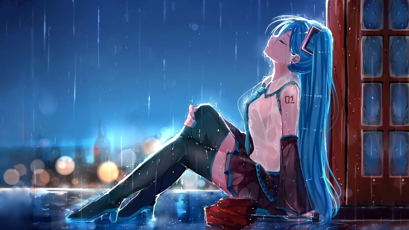 初音未来等VOCALOID角色深夜夜店氛围感壁纸合集