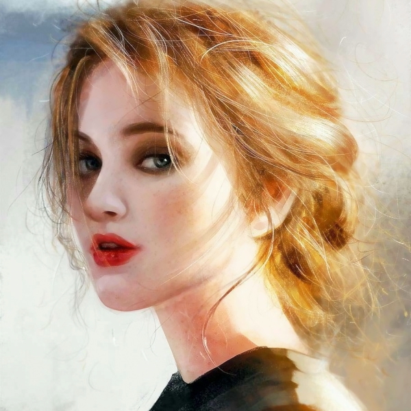 超带感！9张高清精致高冷霸气手绘女生头像