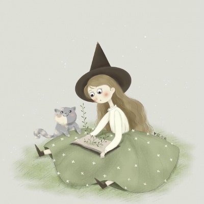 8张高清手绘小巫女头像 动漫风唯美女生头像