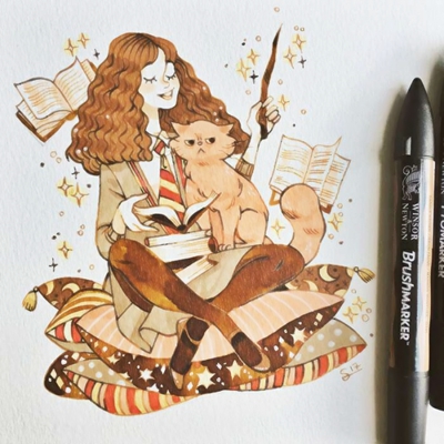 12张高清手绘漫画女生头像 适合当QQ头像的氛围感图