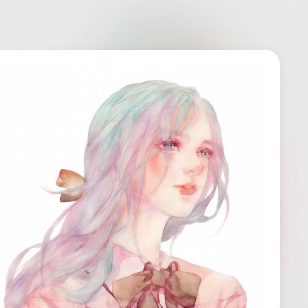 7张超清手绘彩绘女生头像 收藏级头像大图合集