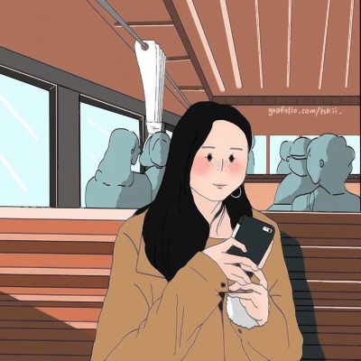 9张简约风手绘女生插画头像 高清唯美款