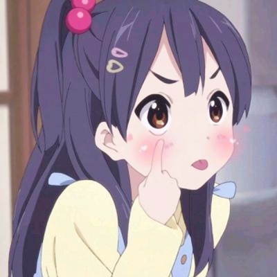 9张不同表情的可爱动漫女生头像，软萌感拉满