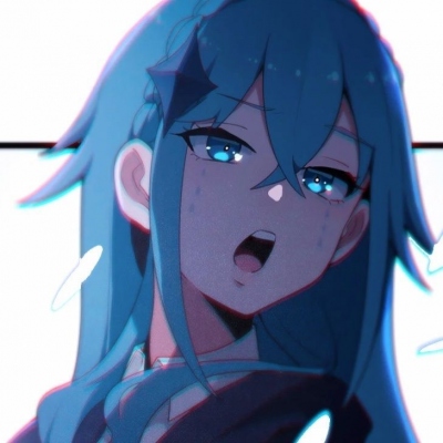 7张超好看的蓝色系二次元女生头像合集