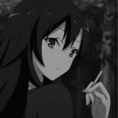 20张霸气高冷黑白动漫女生头像 高清无水印合集