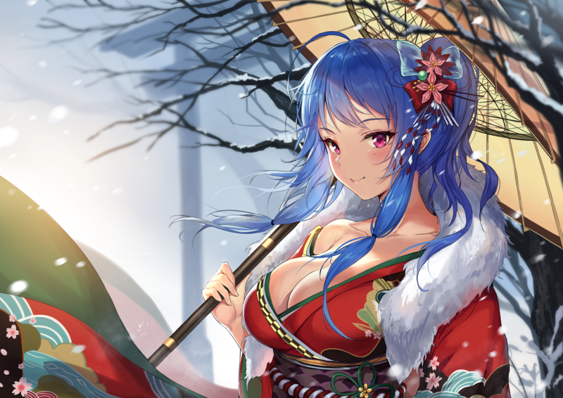 碧蓝航线圣路易斯 绝美和风二次元少女壁纸
