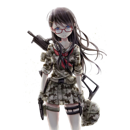 帅气好看的军武娘漫画头像合集 9张精选头像大全