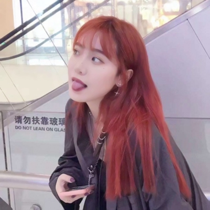 29张染发电女生霸气闺蜜头像 多种发色高清图