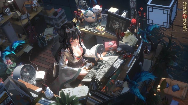阴阳师少女房间动漫壁纸