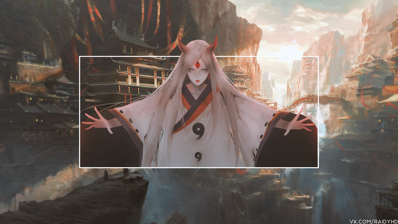 火影忍者疾风传动漫少女画中画壁纸