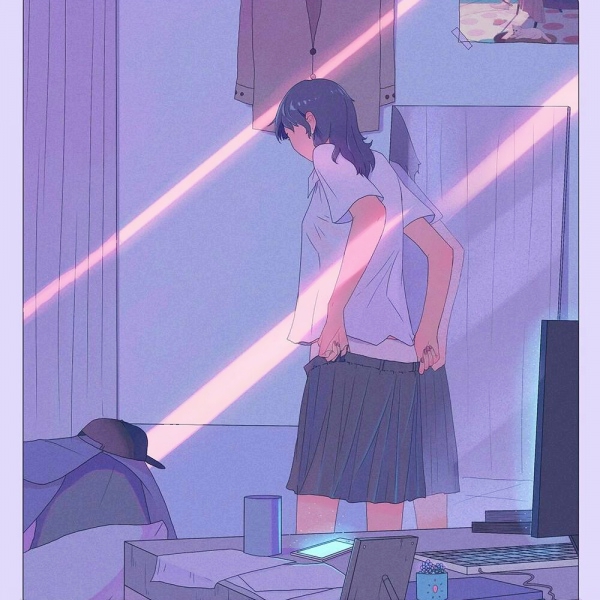 女生头像简单干净漫画 9张超清好看的卡通女生头像合集