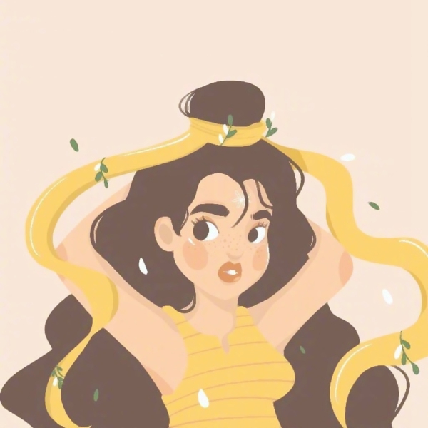 9张时髦又有个性的时尚女孩卡通头像 高清款合集