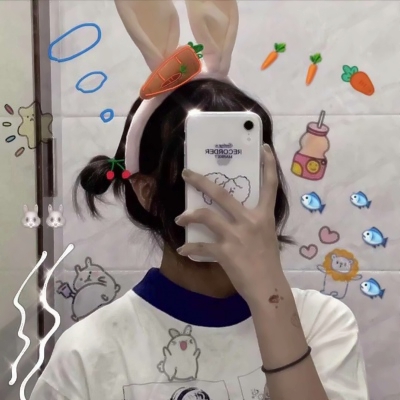 35张带贴纸的可爱女生头像 高清最新款直接存
