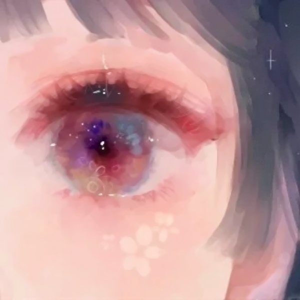 6张高清唯美手绘眼睛头像 女生专属氛围感头像