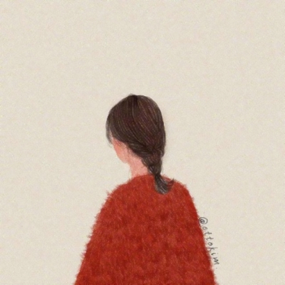 微信闺蜜背影头像来啦！9张高清手绘款一人一张