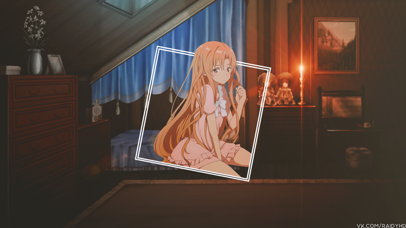 二次元少女壁纸 画中画高清壁纸