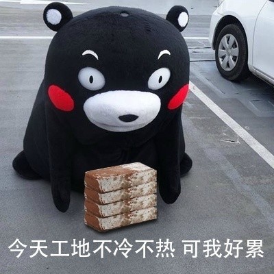 熊本熊搬砖表情包合集送给努力搬砖的你