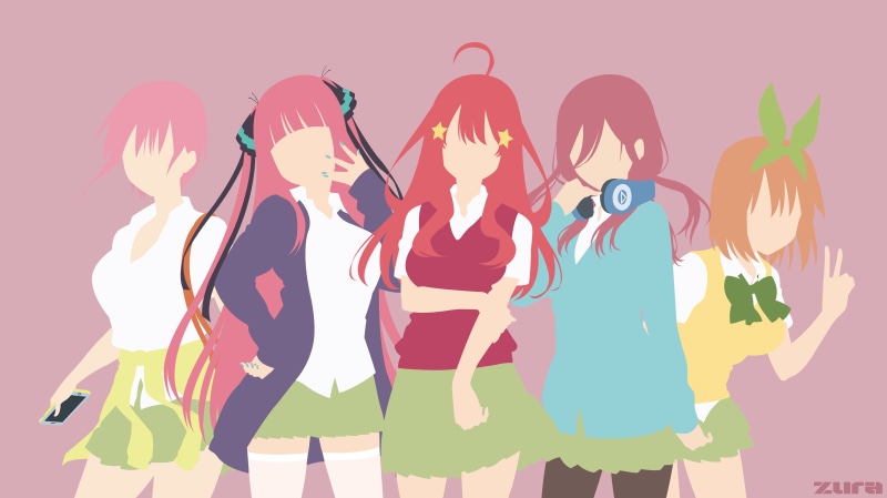 五等分的新娘 五姐妹高清壁纸合集