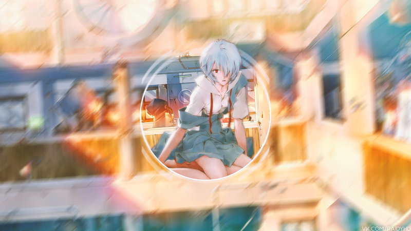 绫波丽高清壁纸 画中画二次元少女合集