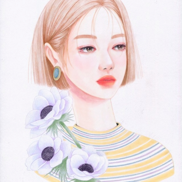 18张高清唯美女生手绘头像 个性感拉满的私藏款