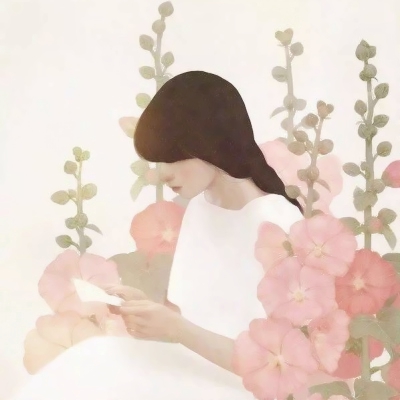 9张清新治愈的手绘女生头像 简约文艺感拉满