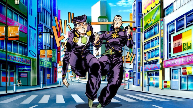《JOJO的奇妙冒险》高清壁纸 东方仗助与虹村亿泰 1080P分辨率