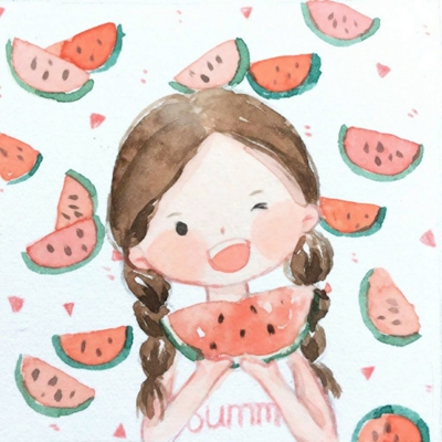 微信卡通手绘女生头像合集！9张高清可爱款任你挑