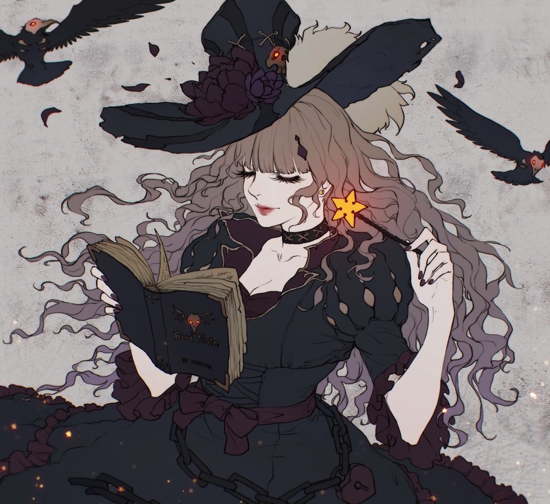 一组绝美动漫少女原创壁纸合集