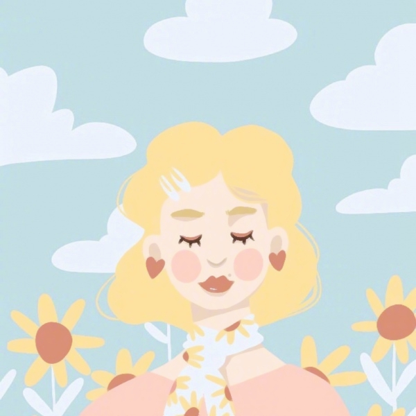 9张时髦又有个性的时尚女孩卡通头像 高清款合集