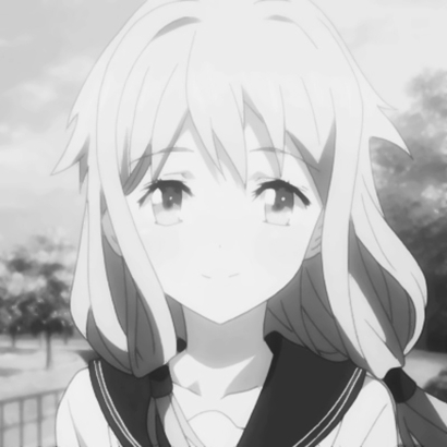 16张高清黑白丧系动漫女生头像 二次元颓废感拉满