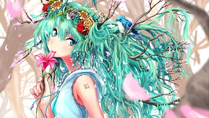 软萌花系少女 动漫高清壁纸
