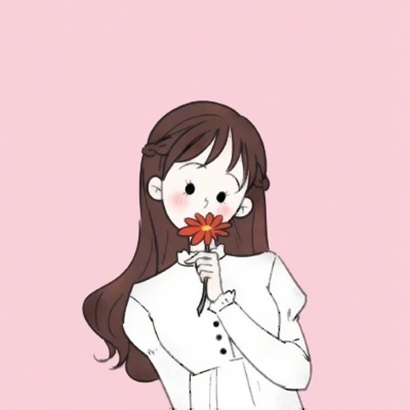 8张简约高清手绘女生头像合集