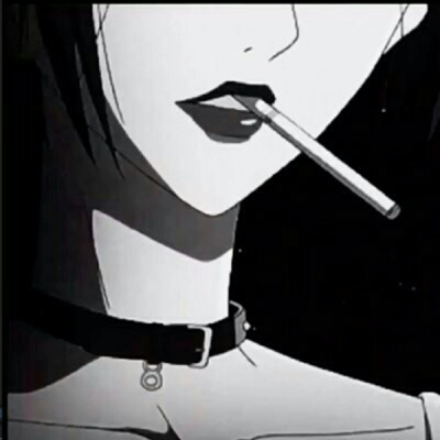 9张高清暗黑系动漫女病娇头像 丧系女生头像合集