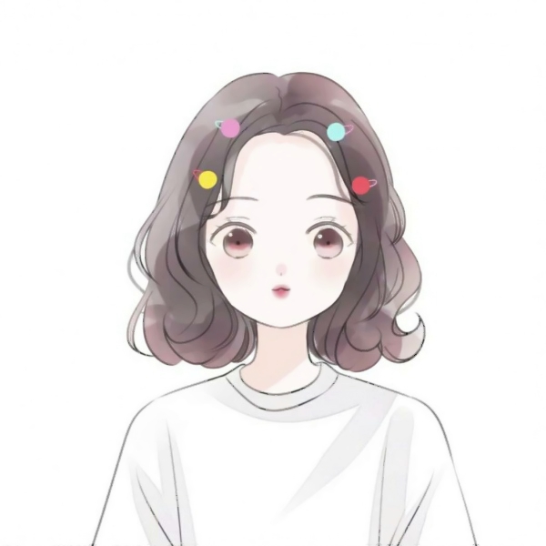 14张简约手绘卡通女生微信头像 高清好看直接用