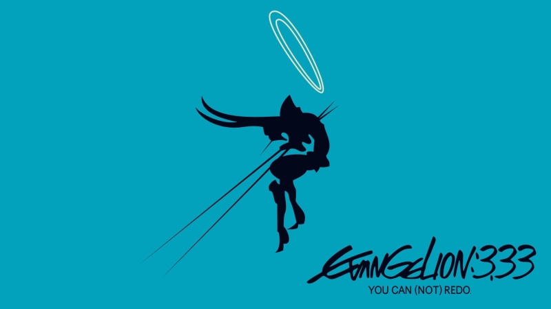 这组EVA壁纸太绝了！低角度拍的绝美户外晴空场景