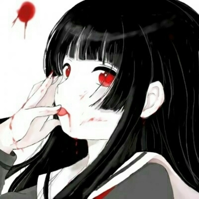 二次元黑暗丧系少女头像 10张高清伤感二次元女孩头像图