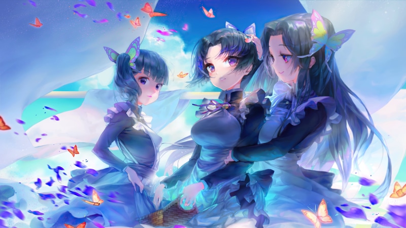 《鬼灭之刃同人插画壁纸合集》