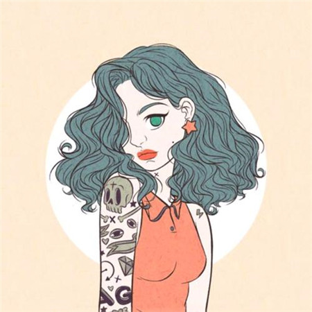 霸气又飒的动漫纹身女生头像 8张高清图合集