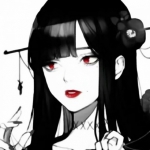 16张高清黑白丧系动漫女生头像 二次元颓废感拉满