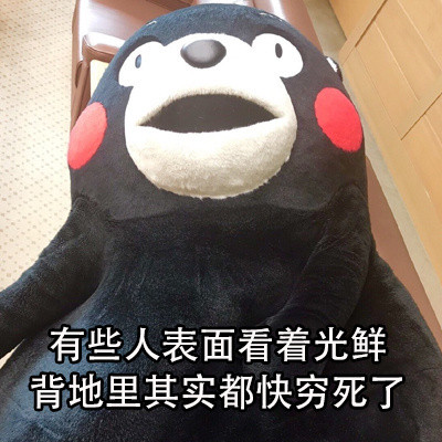 表面光鲜的人背地里竟有这些小尴尬？这套熊本熊表情包太真实了