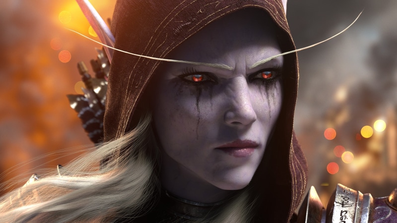 魔兽希尔瓦娜斯弓箭手同人CG壁纸合集